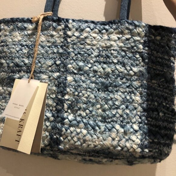 Antik Kraft Jute and Bead Tote Bag - Picture 12 of 12